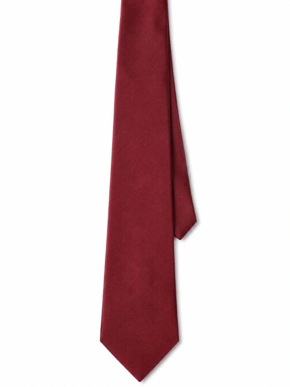 Savile Row Men’s Red Tie 4” x 58” Classic Woven Necktie Business Formal